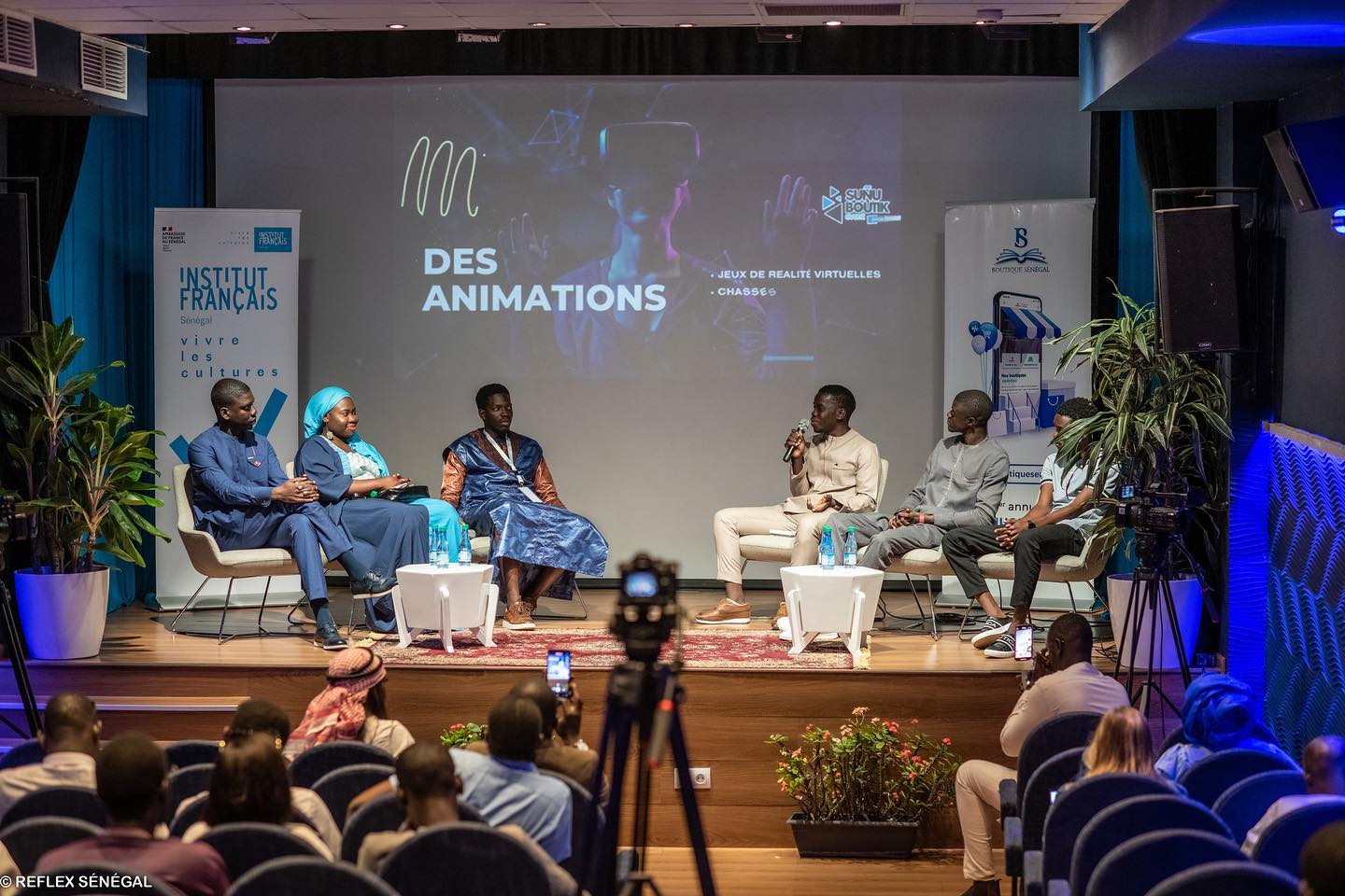 Vue d’ensemble du panel sur l’influence à l’Institut français du Sénégal